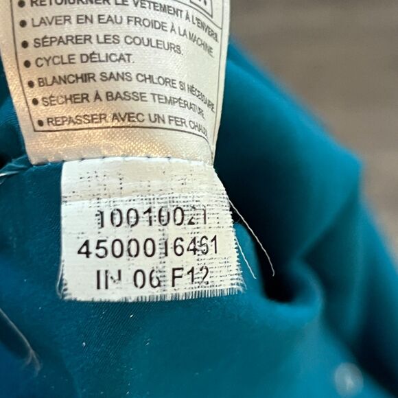 Vintage Y2K Ariat Western Pearl Snap Shirt Teal Rhinestone Rodeo Women’s XL - Picture 7 of 8